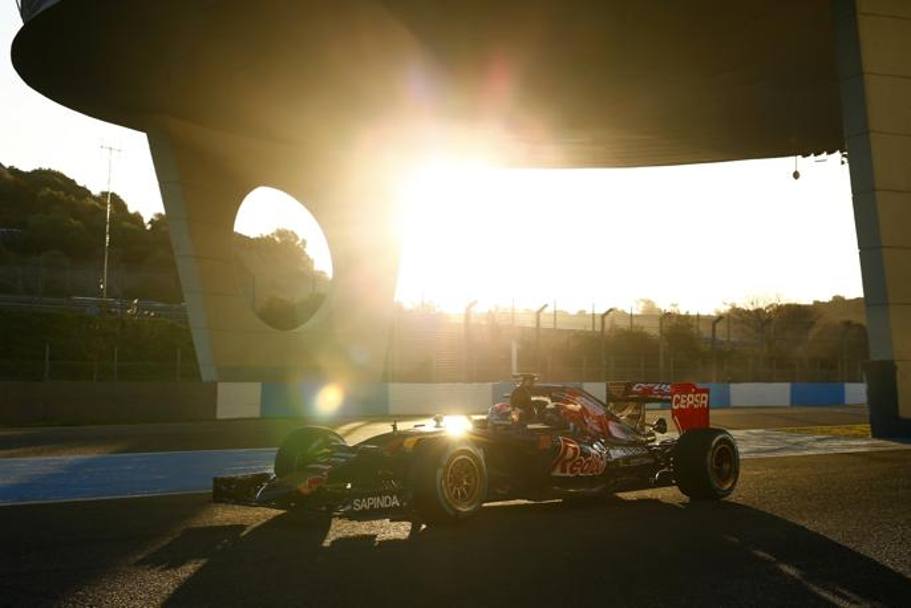 Il debuttante Max Verstappen sulla Toro Rosso. LaPresse